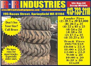 LOADER TIRES and TRUCK TIRES